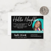 Neue Real Anwesen Agent-Flachkarte Mitteilungskarte (Vorderseite/Rückseite Beispiel)