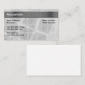 Neue Rechnungslegungskarte Visitenkarte (Vorne/Hinten)