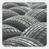 Neue Reifen-Aufkleber Quadratischer Aufkleber (Vorderseite)