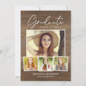 Neue Reise Rustikaler Abschluss Einladung (Vorderseite)