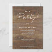 Neue Reise Rustikaler Abschluss Einladung (Rückseite)