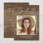 Neue Reise Rustikaler Abschluss Einladung (Vorne/Hinten)