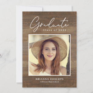 Neue Reise Rustikaler Abschluss Einladung