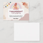 neue Reise-Schwangerschaftskarte Mitteilungskarte (Vorne/Hinten)