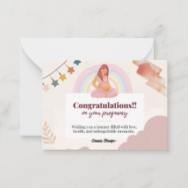 neue Reise-Schwangerschaftskarte Mitteilungskarte