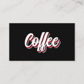 NEUE Retro-Coffee Shoppingkarte Treuekarte (Vorderseite)