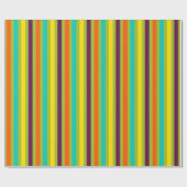 Neue Retro Streifen Geschenkpapier (Flach)