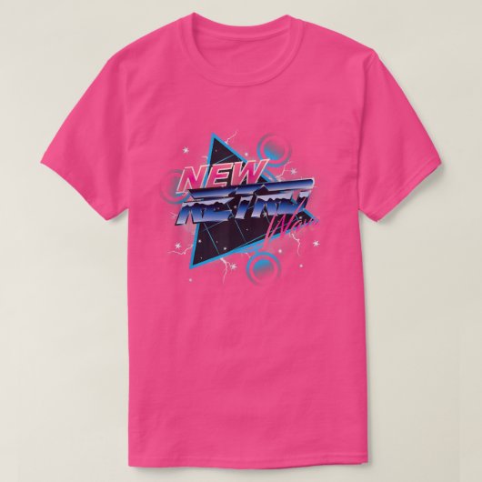 Neue Retro-Welle T-Shirt (Design vorne)