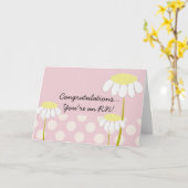 Neue RN-Krankenschwester-Glückwunsch-Gänseblümchen Karte (Gelbe Blume)