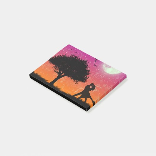 Neue romantische Entwurfs-(2. März 2018) - Post-it Klebezettel (angewinkelt)