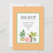 Neue Roots/Moving Announcement Card Ankündigung (Vorderseite)