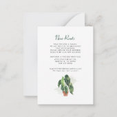 Neue Roots Moving Change Address Announcement Mitteilungskarte (Rückseite)