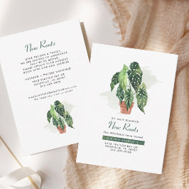 Neue Roots Moving Change Address Announcement Mitteilungskarte