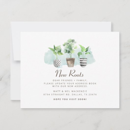 Neue Roots Moving New Address Ankündigung (Rückseite)