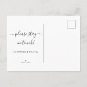 Neue Roots Tree Moving Ankündigung Postkarte (Rückseite)