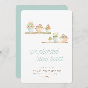 Neue Roots-Zuhause-Ankündigung für gepunktete Pfla Ankündigung