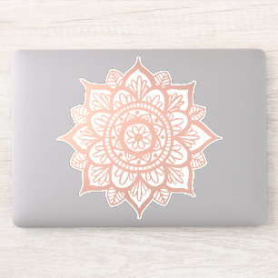 Neue Rose Gold Mandala Aufkleber