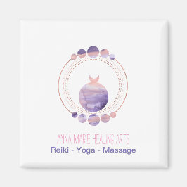 Neue Rose Gold Rosa Lila Heilige Geometrie Magnet