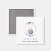 Neue Rose Gold Sacred Geometry Magnet (Vorderseite/Rückseite)