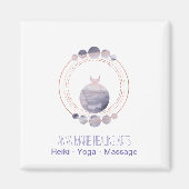 Neue Rose Gold Sacred Geometry Magnet (Vorne)