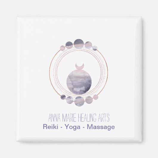 Neue Rose Gold Sacred Geometry Magnet (Vorne)