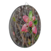neue rote Knospen Dartscheibe (Vorderseite Links)