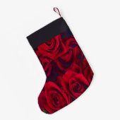Neue rote Rosen Kleiner Weihnachtsstrumpf (Rückseite (Hängend))