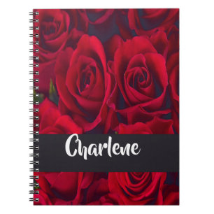 Neue rote Rosen Notizblock