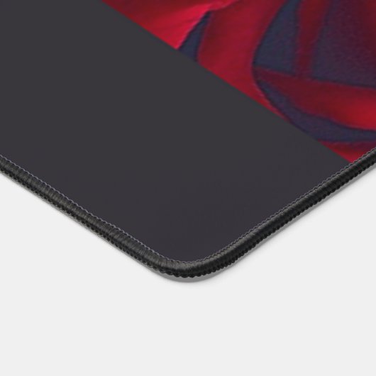 Neue rote Rosen Schreibtischunterlage (Ecke)