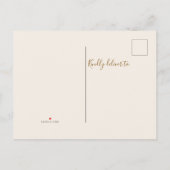 Neue Saison Neue Zuhause Fall Foliage Moving Ankündigungspostkarte (Rückseite)