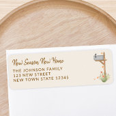 Neue Saison Neue Zuhause Fall Moving Rücksendeadre