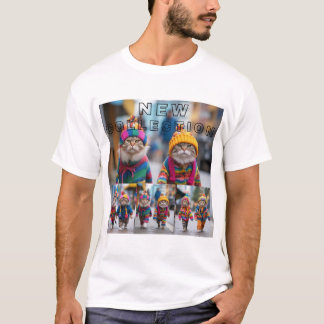 Neue Sammlung von Katzen T-Shirt
