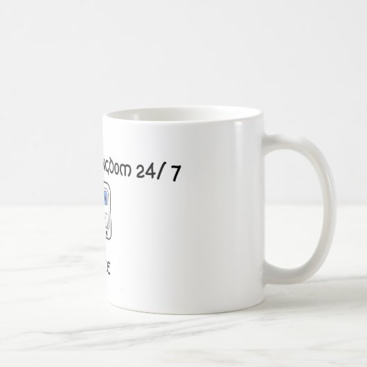 Neue Schaffung FRIEDENSTasse 11oz Kaffeetasse (Rechts)
