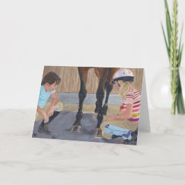 Neue Schuh-Bericht-Gruß-Karten Feiertagskarte