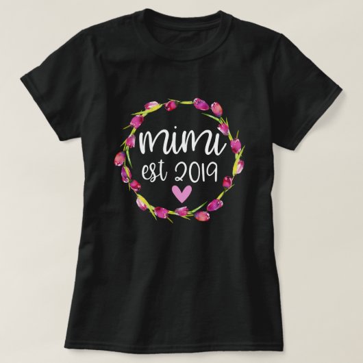 Neue Schwangerschafts-Mitteilung 2019 des T-Shirt (Design vorne)