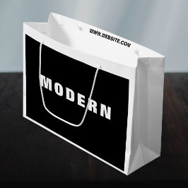 Neue Schwarze Unternehmen Minimalistisch Große Geschenktüte