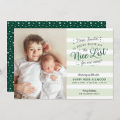 Neue Schwester oder Bruder Weihnachten Ankündigung (Vorne/Hinten)