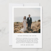 Neue Script-Foto-Weihnachtskarte Einladung (Rückseite)