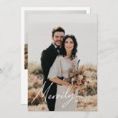 Neue Script-Foto-Weihnachtskarte Einladung (Vorne/Hinten)