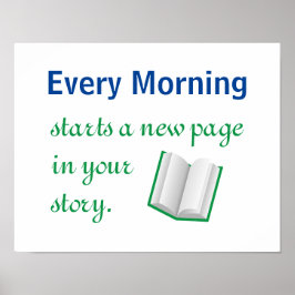 Neue Seite in Ihrem Motivierend Zitat Poster