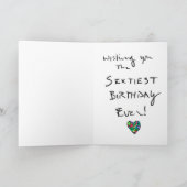 NEUE Sexty Psychadelic Geburtstag KARTE! Karte (Innenseite)