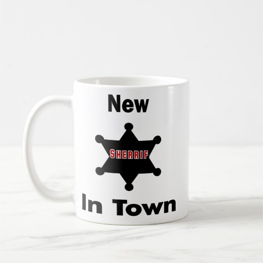 Neue Sherrif-Tasse Kaffeetasse (Links)