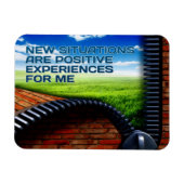 "Neue Situationen" Motivation Affirmation Flexibel Magnet (Horizontal)