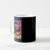 Neue Snowboard Saison - Farbenfrohe Snowboarder Kaffeetasse (Vorderseite Links)