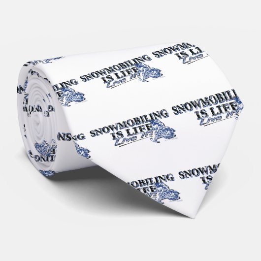NEUE SNOWMOBILING-IS-LIFE-DIS KRAWATTE (Gerollt)
