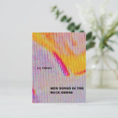 Neue Songs in der Rock Genre Postcard Postkarte (Stehend Vorderseite)