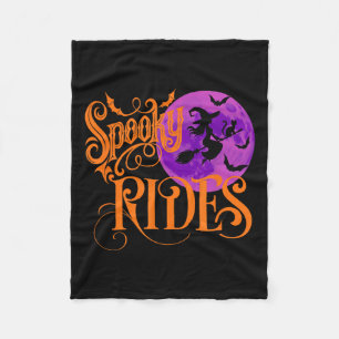 Neue Spooky Rides Halloween Grafisches T-Shirt Fun Fleecedecke