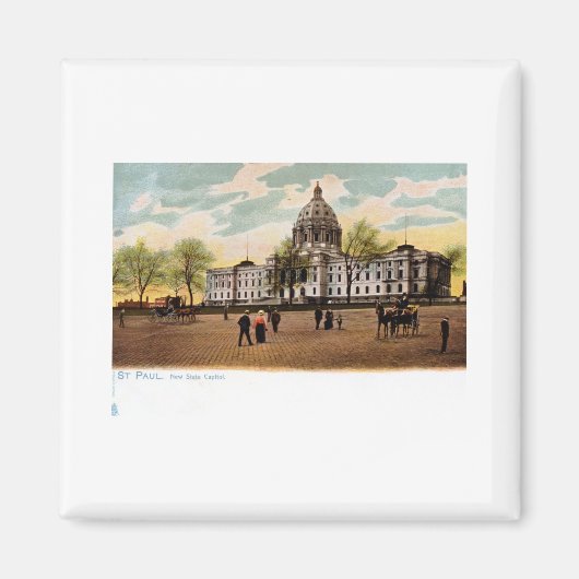 Neue Staat Hauptstadt, St. Paul, Minnesota Vintag Magnet (Vorne)