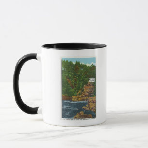 Neue Staat Hwy Brücken-Ansicht von Ausable Abgrund Tasse