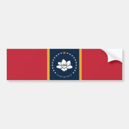 Neue Staatsflagge in Mississipi Autoaufkleber